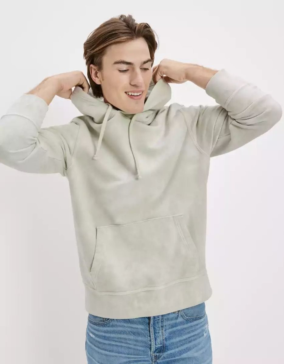 Sweat à Capuche American Eagle AE Bonfire Fleece Multicolore Homme | UTV-17894583